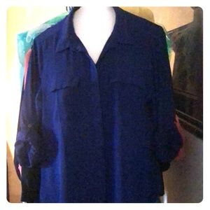 LOFT button-up blouse